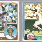 AL BUMBRY 1983 Topps #655 + 1981 Topps #425.  ORIOLES