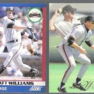 MATT WILLIAMS 1991 Score SuperStar #77 + 1993 Flair #148.  GIANTS