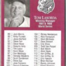 TOM LaSORDA 1991 Studio #262.  DODGERS