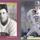 TINO MARTINEZ 1991 Studio #118 + 1993 Flair #274.  MARINERS