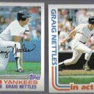 GRAIG NETTLES (2) 1982 Topps #505 + #506. YANKEES