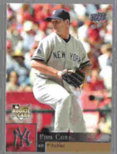 PHIL COKE 2009 Upper Deck Rookie #404. YANKEES