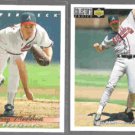 GREG MADDUX 1993 Upper Deck #535 + 1994 UD CC #183. BRAVES