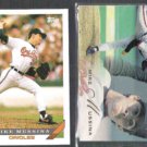 MIKE MUSSINA 1993 Topps #710 + 1993 Flair #154. ORIOLES