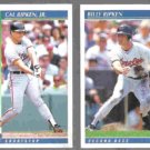 CAL RIPKEN Jr. #540 + Bill Ripken #97 - 1992 Score. ORIOLES