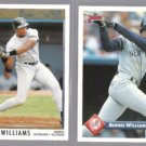 BERNIE WILLIAMS 1992 Premier #109 + 1993 Donruss #577. YANKEES