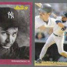 DON MATTINGLY 1991 Studio #97 + 1993 Flair #249.  YANKEES