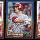 PAUL GOLDSCHMIDT 2015 Topps Opening Day Foil Insert + (2) regular issue.  DBACKS