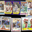 PETE ROSE (11) Card Early 80's Lot w/ Schmidt.  PHILLIES  Nice Shape