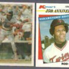 ROD CAREW 1986 Sportflics w/ Rice, Fingers + 1987 Topps KMart Glossy.