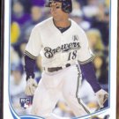 KHRIS DAVIS 2013 Topps Rookie #360.  BREWERS