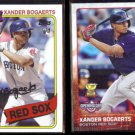 XANDER BOGAERTS 2014 Topps RC #93 + 2015 Topps Opening Day #155.  RED SOX