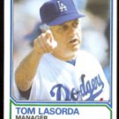 TOM LaSORDA 1983 Topps #306.  DODGERS