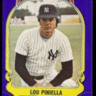 LOU PINIELLA 1981 Fleer Star Sticker #45.  YANKEES