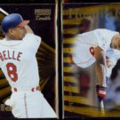 ALBERT BELLE 1996 Pinnacle Zenith #95 + #131.  INDIANS