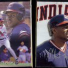 ALBERT BELLE 1993 Flair #192 + 1993 Studio #95.  INDIANS