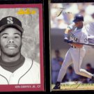 KEN GRIFFEY Jr. 1991 Studio #112 + 1993 Flair #270.  MARINERS