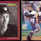 CAL RIPKEN Jr. 1991 Studio #9 + 1993 Flair #157.  ORIOLES