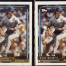 ROGER McDOWELL 1992 Topps GOLD w/ sister Gold Winner.  DODGERS