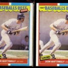 DON MATTINGLY (2) 1987 Fleer Best Odds #25 of 44.  YANKEES - Straight from Sets