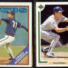 GREG MADDUX 1988 Topps #361 + 1991 Upper Deck #115.  CUBS