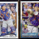 TRAVIS d'ARNAUD 2014 Topps Rookie #248 + 2015 Opening Day #35.  METS