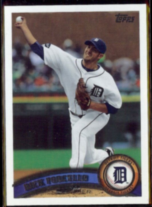 RICK PORCELLO 2011 Topps #597. TIGERS