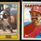 TONY PENA 1987 Topps #60 + 1988 Topps #410.  PIRATES / CARDS