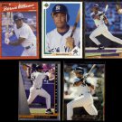 BERNIE WILLIAMS (5) Card Lot (1990 - 1997) w/ Rookies.  YANKEES