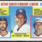DON SUTTON 1984 Topps #716 w/ Blyleven + Koosman.
