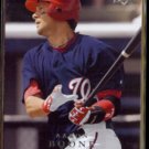 AARON BOONE 2008 Upper Deck #698.  NATIONALS