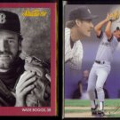 WADE BOGGS 1991 Studio #11 + 1993 Flair #245.  RED SOX / YANKEES