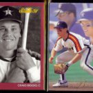 CRAIG BIGGIO 1991 Studio #173 + 1993 Flair #58.  ASTROS