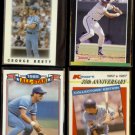 GEORGE BRETT (4) Card Odd Lot (1986, 1987 + 1989)  ROYALS