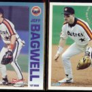 JEFF BAGWELL 1992 Fleer Performers Insert + 1994 Fleer Atlantic Insert.  ASTROS.  RED SOX
