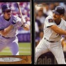 WADE BOGGS 1996 Upper Deck #410 + 1995 Fleer #67.  YANKEES
