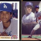 PEDRO MARTINEZ 1991 Upper Deck Final Diamond Skills + 1993 Flair.  DODGERS