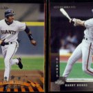 BARRY BONDS 1998 Donruss #37 + 1997 Donruss #167.  GIANTS