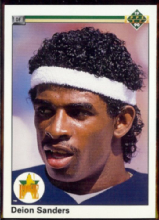 DEION SANDERS 1990 Upper Deck Star Rookie 13. YANKEES