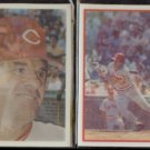 PETE ROSE 1986 Sportflics #50 + 1987 Sportflics #25.  REDS