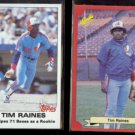 TIM RAINES 1982 Topps HL #3 + 1988 Classic #168.  EXPOS