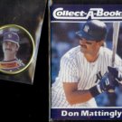 DON MATTINGLY 1989 Topps Coin + 1990 JBC Collect-A-Book.  YANKEES