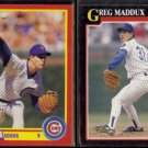 GREG MADDUX 1990 Score #403 + 1991 Score #317.  CUBS