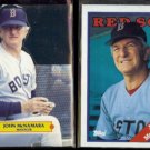 JOHN McNAMARA 1987 Leaf Pop Up + 1988 Topps #414.  RED SOX