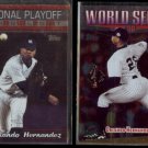 ORLANDO HERNANDEZ 1999 Topps #24 + 1999 Topps #237.  YANKEES