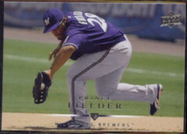 PRINCE FIELDER 2008 Upper Deck #57.  BREWERS