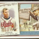 CHIPPER JONES 2010 Allen & Ginter's This Day In History Insert #TDH5.  BRAVES