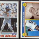 REGGIE SMITH 1982 Topps #546 + 1983 Topps #283.  DODGERS / GIANTS