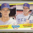 KEVIN BROWN 1989 Fleer Prospects #641.  RANGERS