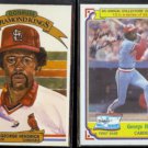 GEORGE HENDRICK 1982 Donruss Diamond Kings #9 + 1984 Topps Drake's #4.  CARDS